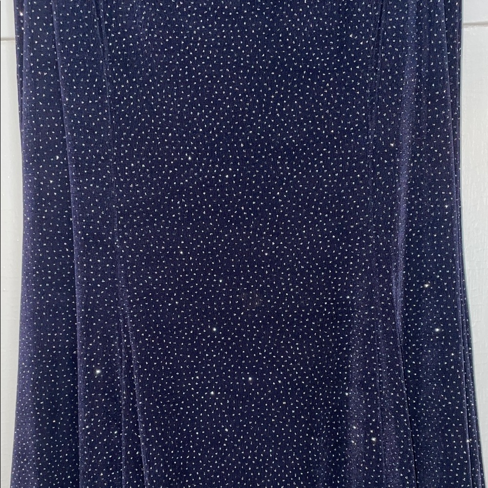 Elegant Navy Blue Women's Dress - Picture 4 of 10